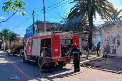 Quemaban pastizales en un baldío de Añatuya y algo salió mal: el humo se vio desde lejos