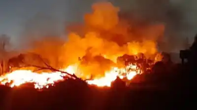 El humo de un incendio en Sarandí complica la autopista: ocho dotaciones luchan contra las llamas