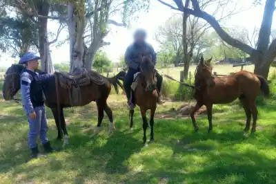 Dos jinetes llevaban un caballo "a la cincha": lo que dijo el dueño lo cambió todo