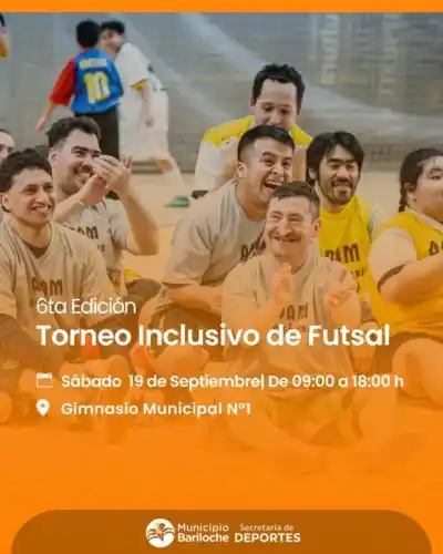 Bariloche se prepara para una jornada que va más allá del futsal: los detalles de la sexta edición