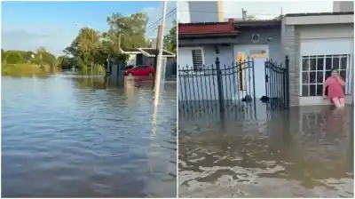 Colonia Marina bajo el agua: el temporal que desbordó todo en Córdoba