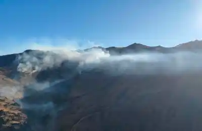 Cuatro brigadistas no se movieron del Cerro Muñoz ni después de apagar el fuego: qué los retuvo ahí