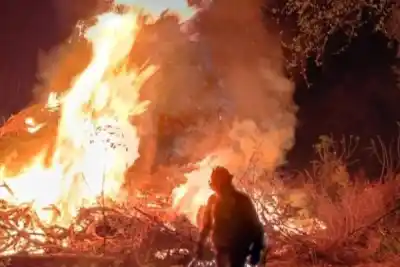Tres horas de fuego en Las Termas: el detalle que nadie vio venir cerca del camping
