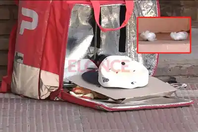 Iba a entregar una pizza en Paraná, pero la Policía miró adentro de la mochila