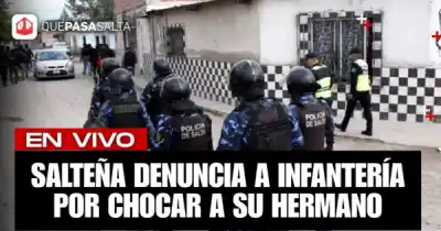 Denuncia explosiva en Salta: un móvil de Infantería habría chocado a su hermano