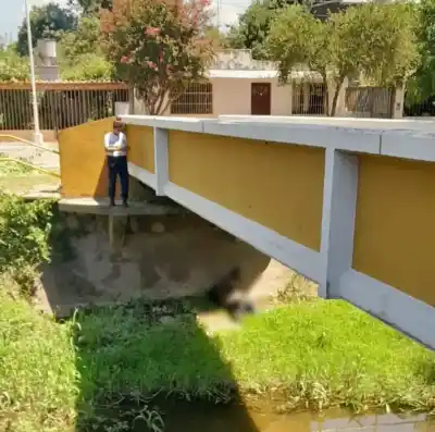 Monterizo cae al arroyo y termina en el Hospital