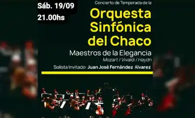 La Sinfónica del Chaco se prepara para una noche con tres gigantes de la música: el detalle que pocos conocen