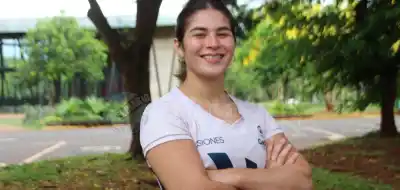 Camila Amarilla ya está en Rosario y va por todo en los Juegos Suramericanos: "La lucha se gana luchando"