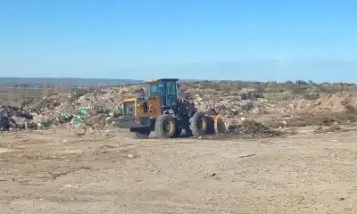El basural de Gaiman entró en etapa de limpieza y nadie tuvo que salir a alquilar maquinaria