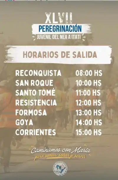 Miles de jóvenes caminan a Itatí: las horas clave que nadie quiere perderse