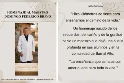 El maestro murió en la ruta, pero sus alumnos se encargaron de que no se vaya del todo