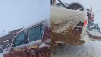 La nieve sepultó camionetas en Veladero y hay alerta en la Cordillera
