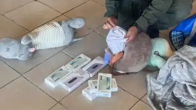 Viajaban por la Ruta 11 con una bolsa de peluches: lo que escondían adentro los delató