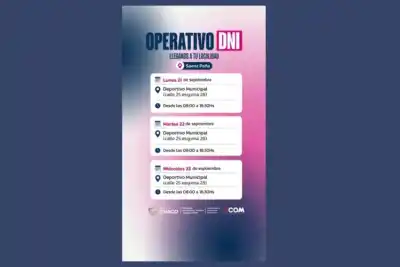 Seis días para hacer el DNI sin viajar: mirá dónde atienden en Sáenz Peña