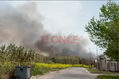 Un incendio de pastizales avanzó sobre la zona sur de Paraná y el humo complica a los vecinos