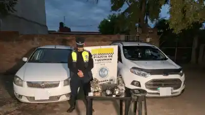Todo parecía normal en la casa allanada, hasta que revisaron los motores
