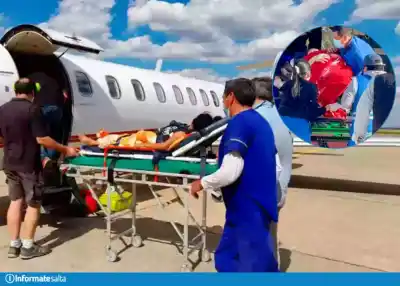 Seis vuelos sanitarios en una semana: los nueve pacientes que Salta derivó de urgencia