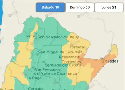 Alerta naranja en Corrientes: el dato del sábado que preocupa a miles de peregrinos