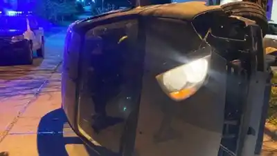 Se iba al trabajo de madrugada y algo lo sacó de la ruta en Diamante