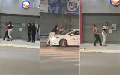 Caucete: una mujer se plantó frente al patrullero y la escena terminó de la peor manera