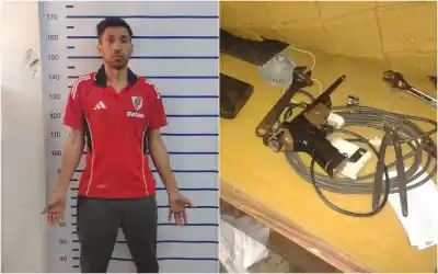 Buscaban una cámara robada en Rawson: lo que apareció adentro del allanamiento los dejó en silencio