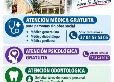 En pleno centro de Formosa atienden gratis y hay cuatro servicios que muchos no conocen