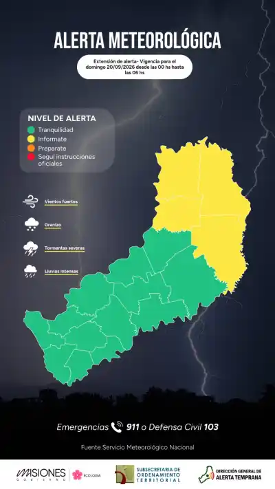 Misiones bajo alerta: el dato que sorprende a todos en plena madrugada
