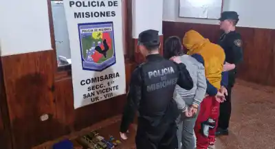 San Vicente: pareja detenida tras un allanamiento que dejó al descubierto un arsenal