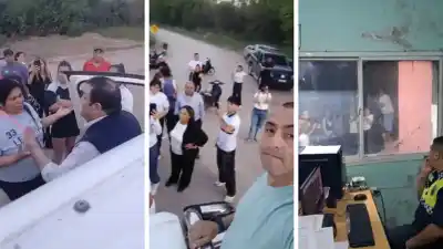 Recorrida libertaria en Graneros: camionetas rodeadas, una denuncia y dos golpeados