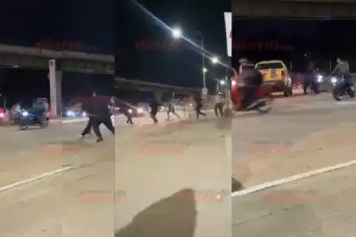 Tiraban vallas y aceleraban a fondo: el caos en la Costanera quedó filmado
