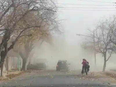 San Luis: el viento llegó a 96 km/h en un punto de la provincia y todavía no terminó