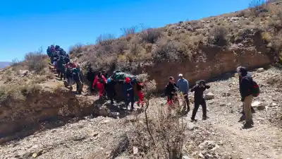 Bajaba con la Virgen de Sixilera cuando el cerro le jugó una mala pasada