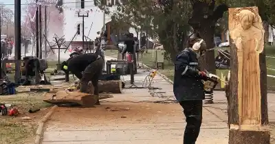 Malargüe suma esculturas en plazas y paseos: el detalle que pocos vieron