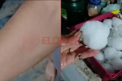 El cielo se desplomó dos minutos sobre Aldea Santa María: lo que dejó atrás la pedrada