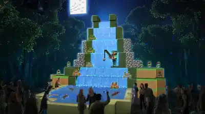 ¿Minecraft en la vida real? Una experiencia nocturna única llega a la ciudad