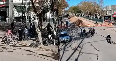 La pelea en General Alvear no terminó: familiares se enfrentaron a metros de la comisaría