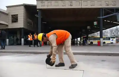 La Terminal de Ómnibus sigue de obra: el sector que ahora está patas para arriba