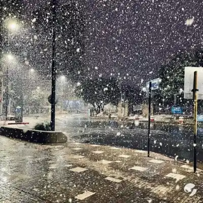 Nevadas y ráfagas de 53 km/h: el mapa del clima que sorprende a Neuquén