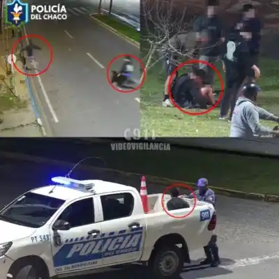 Persiguieron a un hombre por Resistencia y la policía lo terminó demorando