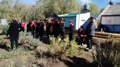 Alumnos de tres escuelas de San Luis sembraron en la granja Cruz de Piedra: qué se llevaron