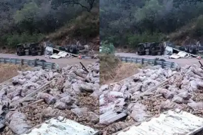 El vuelco de un camión dejó a Santiago sin su ruta clave hacia Catamarca