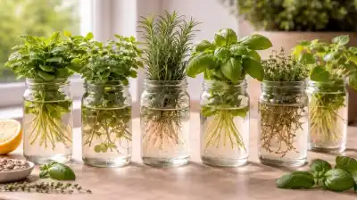 ¿Sabías que estas tres plantas aromáticas pueden vivir sin tierra?