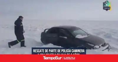 Quedaron varadas en la nieve toda la noche: el rescate que nadie esperaba