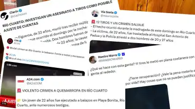 11 tiros en Playa Bonita: el crimen de Río Cuarto que ya mira todo el país