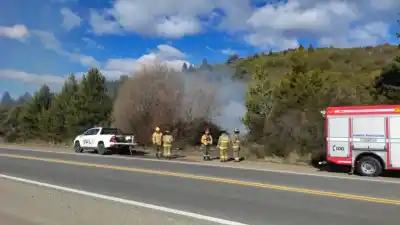 Un basural clandestino se prendió fuego y la columna de humo alertó a todo el barrio