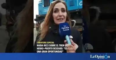 El tren que une Las Heras y Puerto Deseado vuelve a moverse: el plan que ilusiona al norte de Santa Cruz