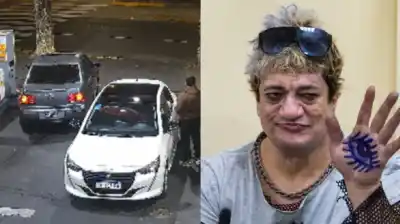 Pity Álvarez chocó un auto en una estación de servicio y la reacción del dueño lo dejó en shock