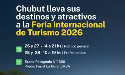 Chubut desembarca en la feria de turismo más grande de América Latina: lo que se verá en el stand
