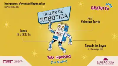 Neuquén abre un taller de robótica gratis para chicos: qué van a construir