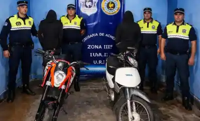 Persecución nocturna tras un alerta: dos jóvenes interceptados sobre la Ruta 38